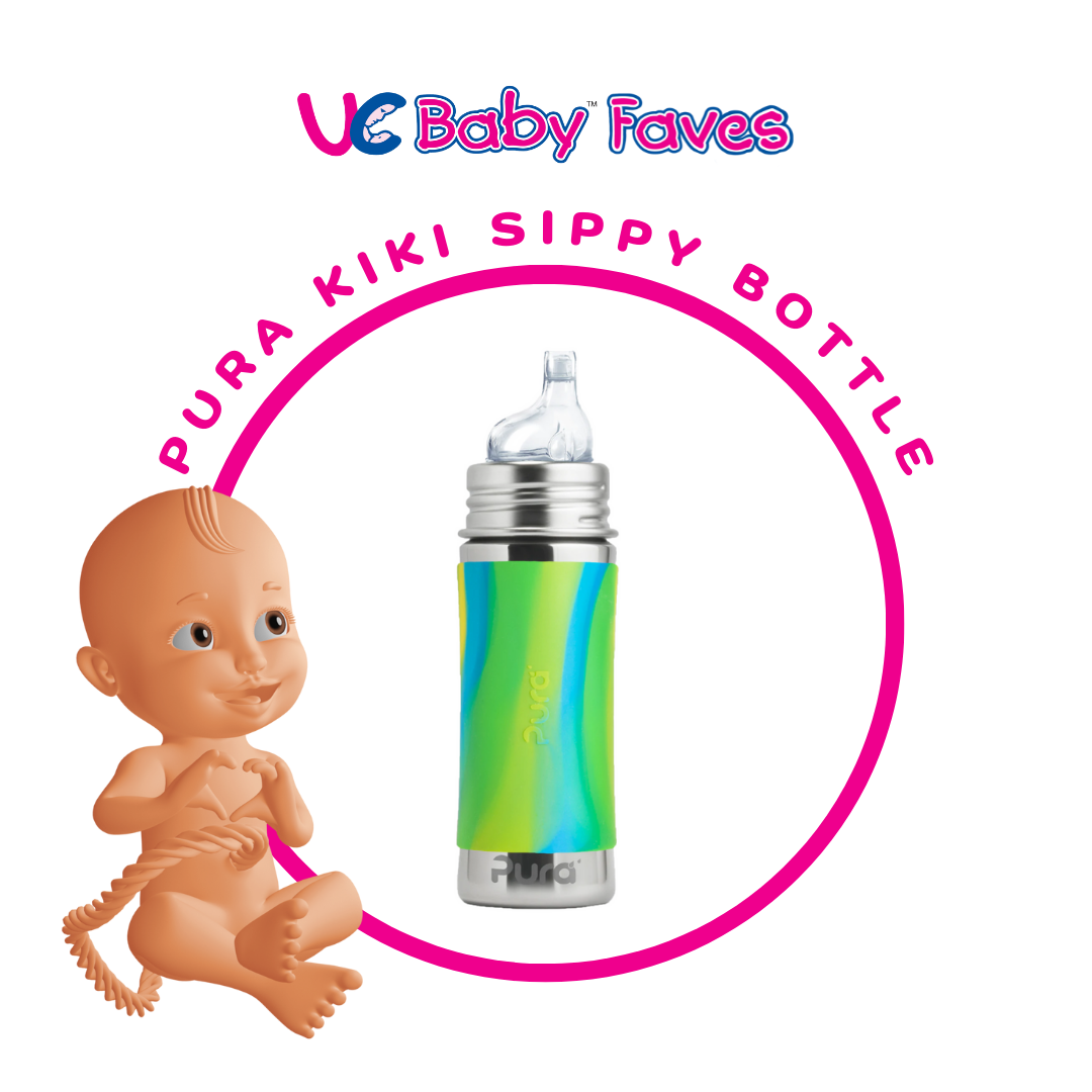 Pura Kiki 11oz/325ml Stainless Steel Sippy Cup Bottle w/Sleeve